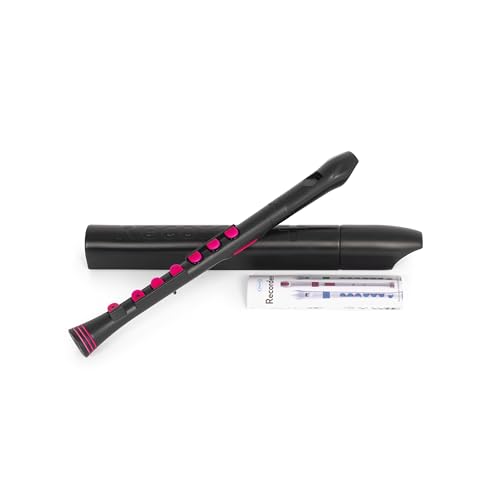 Nuvo N320RDBPK Grabadora Plus con borde rosa, negro