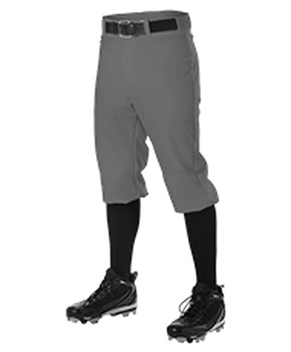 Alleson Adult Baseball Knicker Pant Charcoal 2X 605PKN 605PKN-CH-2X