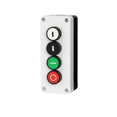 Interruptor pulsador de reinicio de 4 posiciones 10A rojo y verde NO NC 2