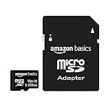 Amazon Basics - 256GB microSDXC Memory Card with Full Size Adapter, A2, U3, read speed up to 100 MB/s