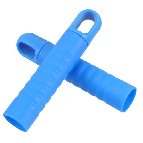 FRCOLOR 2 Piezas Mango De Trapeador Empuñadura Tapa De Mango De Plástico Tapa del Extremo del Poste Protector del Extremo del Poste Cubierta del Mango del Trapeador Blue El Plastico