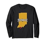 City of Rockport Indiana | Hoosier Neuheit Merch Geschenk - Langarmshirt