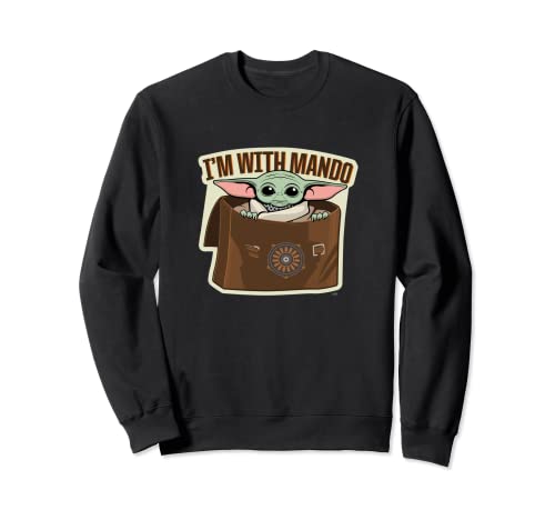 Sweatshirt Grogu I'm With Mando Star Wars Mandalorian Saison 3 pour fan de pop culture