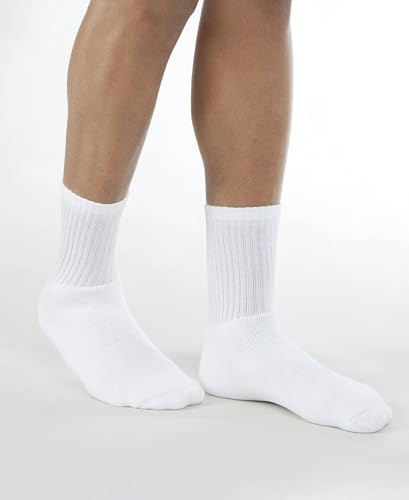 Image of Jockey Men's Calf Length Cotton Socks (Pack of 3) 7030 White Free Size