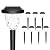 GIGALUMI 8 Pack Solar Outdoor Lights, Bright Solar Pathway Lights with Great Pattern, Waterproof Auto On/Off Solar Lights for Outside Garden Walkway Driveway Lawn Pathway