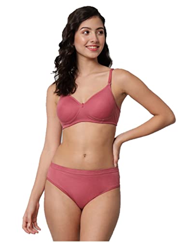 Image of Women Sexy Cotton 2 Piece Bra and Panties Lingerie Set for Honeymoon | Anniversary | Everyday Bra Panty Combo