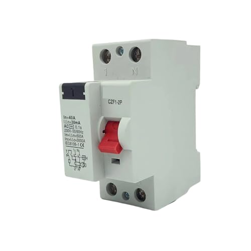 Disjoncteur différentiel type A AC 2P 25A 30mA pour rail DIN domestique - 3