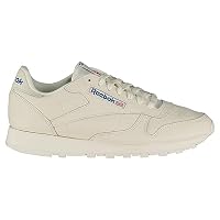 Reebok Men's Classic Leather Sneaker, Chalk/Vector Blue/Vector Red, 8 US