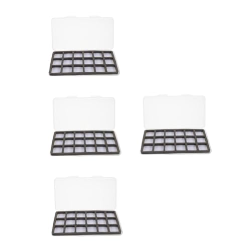 Milisten Caja De 4 Piezas Caja de anzuelos Caja de Almacenamiento Caja magnética Caja para anzuelos Caja de señuelos Artes y Equipos de Pesca Vitrina de señuelos de Pesca Espuma