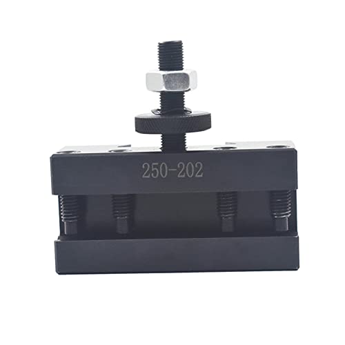 mitoharet BXA 250-202 - Soporte de herramientas de torneado para mini torno de hasta 38.1 cm, poste de herramientas de torno de metal de cambio rápido para herramientas de torneado