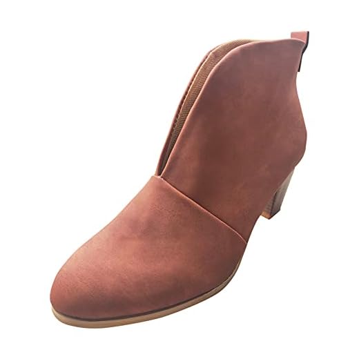 Dasongff bottes courtes à talon bloc femme bottines femme bottines à talon PU cuir Chelsea bottines à enfiler bottes courtes vintage bottines Chukka bottines