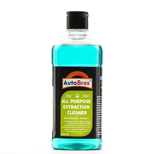 Image of AutoBros All-Purpose Extraction Cleaner - 500ml | Deep Cleaning Upholstery, Leather, Dashboard, Vinyl, Plastic & Carpet Cleaner | Cleans Food, Oil, Dirt & Grease Stains | for Car Interior & Exterior