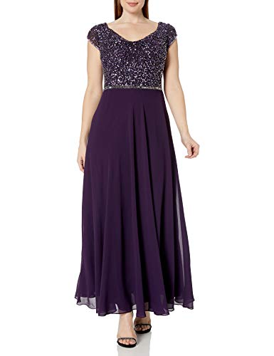 Image of J Kara Women's Beaded Empire Waist Gown