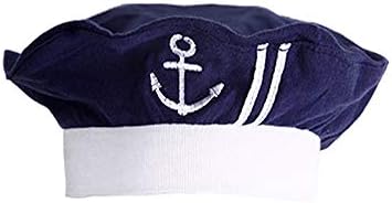 Newborn Infant Nautical Sailor Embroidered Baby Boy Hat, 3-12 Months