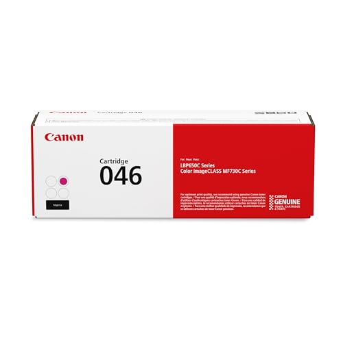 Canon Genuine 046 Magenta Toner Cartridge Compatible with LBP654Cdw, MF731Cdw, MF733Cdw, MF735Cdw