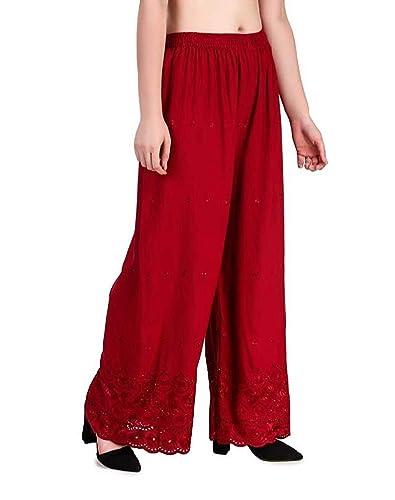 Image of Women's Rayon Half Chicken Palazzo