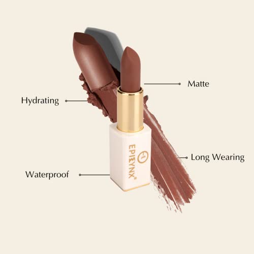 Epilynx By Dr. Liia Matte Lipstick - Highly Pigmented With Vibrant And Soft Shades - Easy-To-Apply Matte Finishes - Gluten Free And Vegan #TOP1
