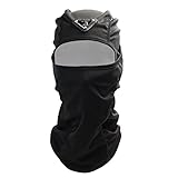 GCBalaclava Metal Patch Balaclava Fashionable Stylish Enamel Italy Hand Stitched Handmade Premium Ski Mask Cap Hood (Black)