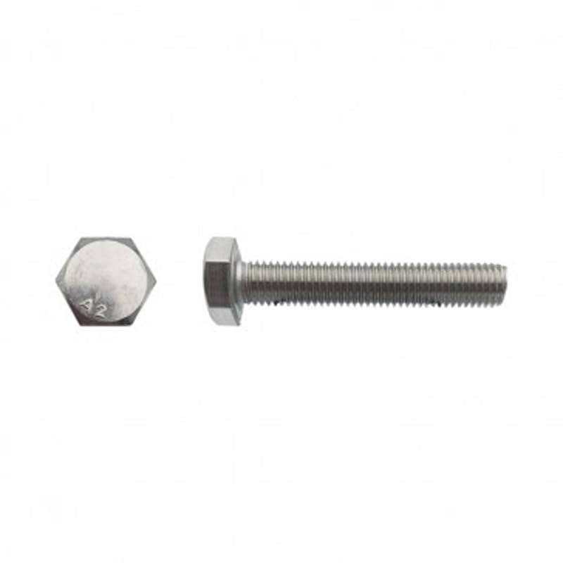 Vis tête hexagonale totalement filetée Inox A2-10 x 160 mm pour ancrage de pergola