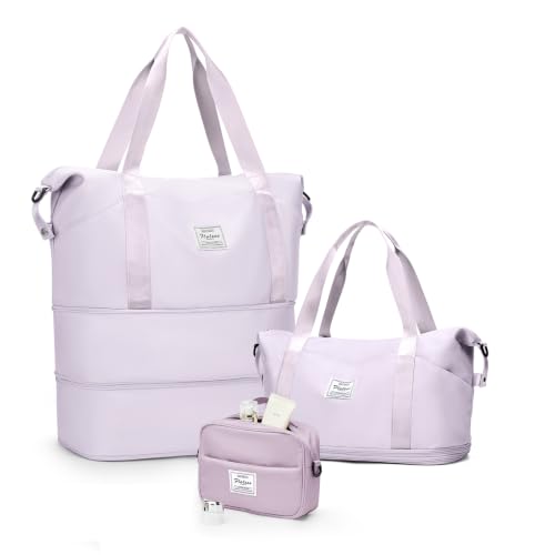Expandable Duffle Bags for Women, Foldable Travel Bags, Large Weekend Bag