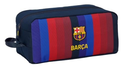 SAFTA | Zapatillero FC Barcelona 1ª Equipación 26/27, Bolsa para Zapatillas y Deporte, Asa de Mano Lateral, Cremallera Superior, Compartimento Amplio, Resistente, Vuelta al Cole, Medidas 34x18x15 cm