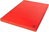 Jeflex - Materasso Sportivo di Caduta rosso, 200 x 100 x 8 cm, prodotto in Germania/tappetino da ginnastica/fitness salvaspazio e tappetino da yoga/tappetino da gioco per cameretta dei bambini