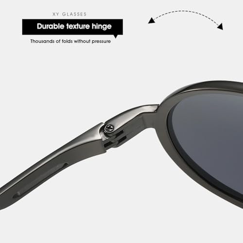 Lunettes de soleil double pont en métal design rétro chic - 6