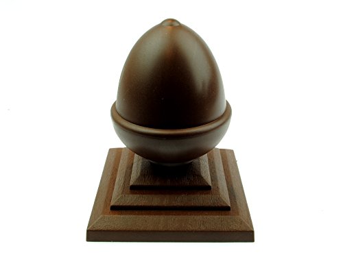 2 x Linic Acorn Fence Top Finials & 3" Fence Post Caps. Rot Proof, UK Made. (GT0008) Free UK Postage (Brown) โ image 1