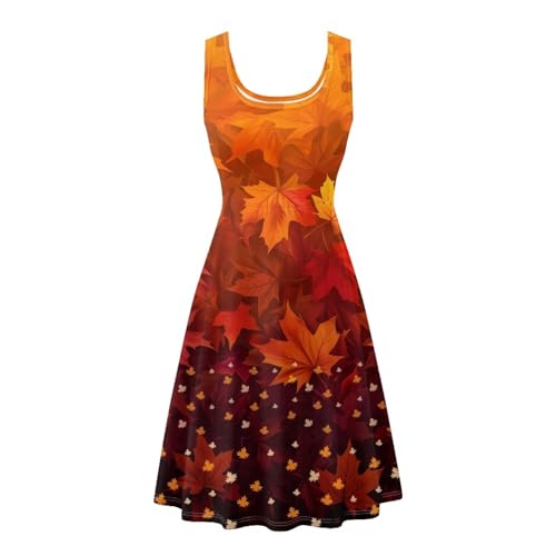 Image of Renewold Women's Sleeveless Tank Dress with Pockets, Casual Scoop Neck A-Line Sundress for Summer, Travel and Vacation
