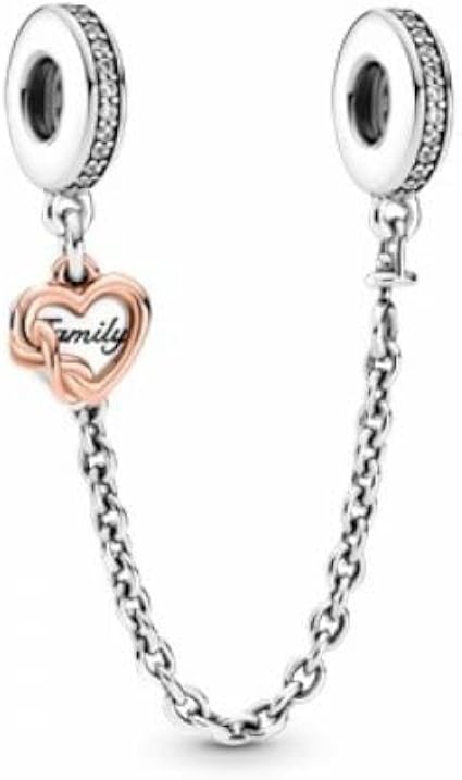 Safety Chain Charm, Pandora Rose, Size 