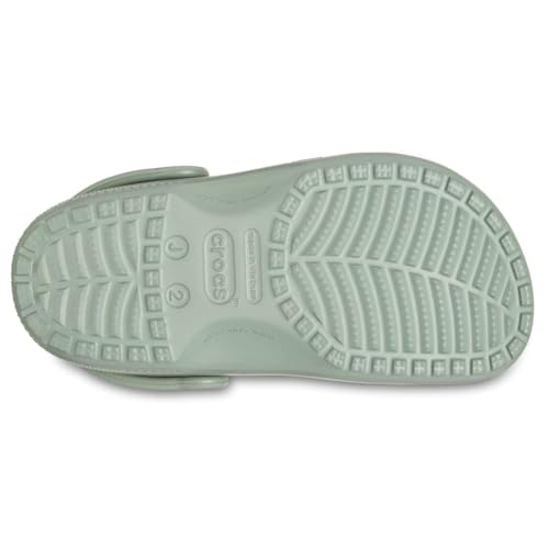 Image of Crocs Kids Unisex Classic Clogs (Little Kid /Big Kid), Moss, 12 Medium
