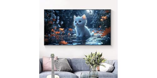 Art Diamant Chaton au Bord de l'Eau Cadeau Idéal pour les Passionnés - 3