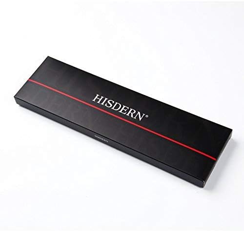 HISDERN Mens Ties Striped Ties for Men Formal Tie and Pocket Square Set Necktie for Wedding Business Graduation - Image 7