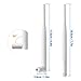 Eightwood 2.4GHz 5GHz 6dBi WiFi Antenna for Security Camera Surveillance DVR Recorder WiFi Router, RP-SMA Connector, White, 2-Pack