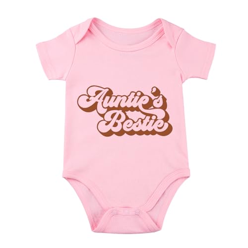 listery Auntie Bodysuit Aunties Bestie Baby Clothes Girl Boy I Love My Auntie Newborn Infant