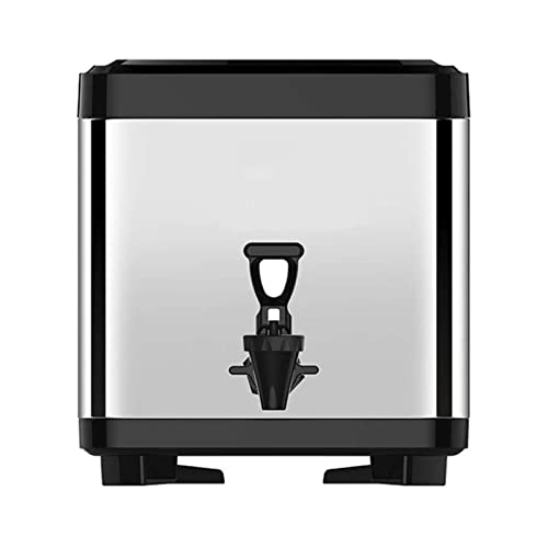 Distributeur d'eau chaude et froide carré en inox 304 récipient isotherme 8h avec robinet