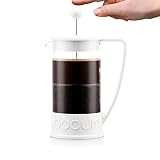 Bodum BRAZIL zaparzacz do kawy (French Press System, stały filtr ze stali nierdzewnej, 1,0 litra), kolor kremowy