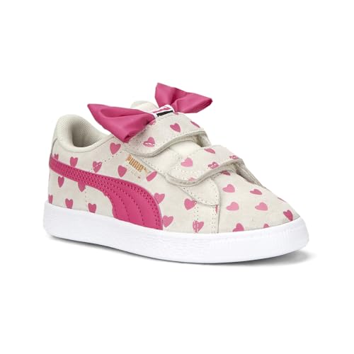 PUMA Kids Girls Suede Classic Re-Bow Slip On Sneakers Shoes Casual - White - Size 3 M2