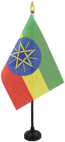 AZ FLAG Table Flag of ETHIOPIA 15x10 cm - OFFICE BANNER ETHIOPE 1...