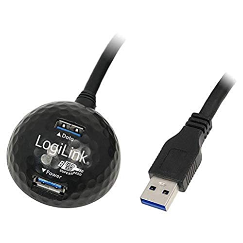 LogiLink CU0035 USB Kabel, USB 3.0 mit Docking Station, 1, 50m