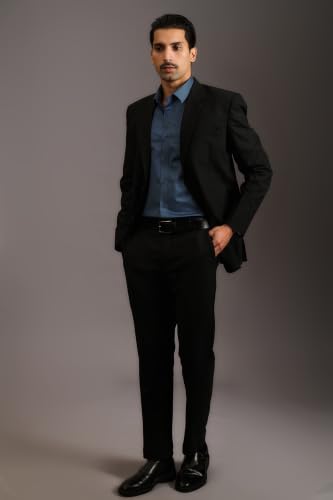 Image of BEYOURS Men's Full Sleeve Shirt Regular Fit Spread Collar 100% Cotton Satin Office & Formal.
