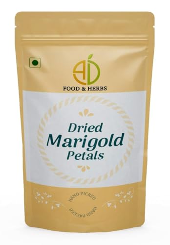 A D Food & Herbs Dried Marigold Flower Petals Aromatic Edible for...