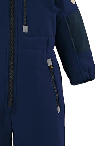First Instinct by killtec Kinder Softshell Overall mit Kapuze FIOW 35 MNS ONPC, dunkelblau, 74/80, 38900-000