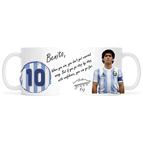 Football Mug with Your Player, Name, Quote or Text Cover