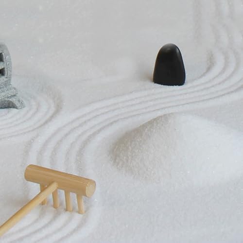 Kit 4 mini rastrillos Zen para jardín de arena miniatura 5