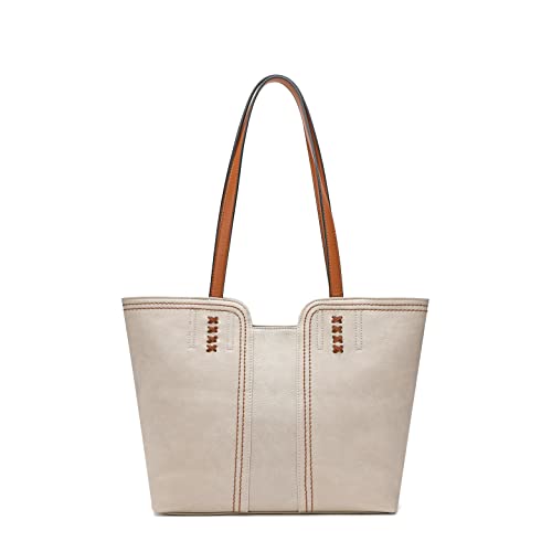 Sac fourre-tout en cuir synthétique souple pour femme idéal pour le bureau