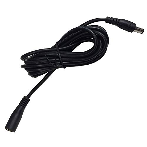 Cable alargador 3 m (5,5 mm/5 V/12 V), Color Negro Cover