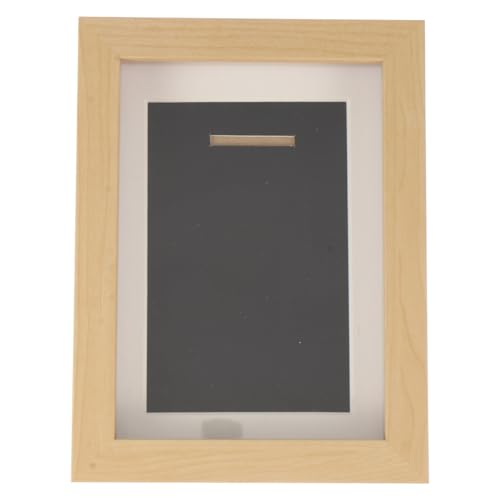 Parliky メダル収納ケース オーク色フレーム ブラックバックボード付き 表彰メダルディスプレイボックス コンテスト優勝者向け 記念品保存