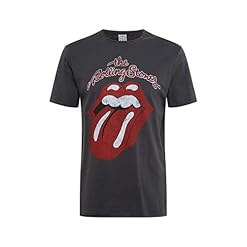 The Rolling Stones T Shirt Vintage Tongue Officiel Amplified Vintage Charcoal - Les Beatles, Paul McCartney, John Lennon, RIngo Starr, George Harrison