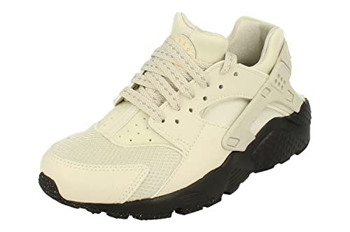 Nike Huarache Run GS Running Trainers DQ1103 Sneakers Shoes (UK 5.5 us 6Y EU 38.5, Light Bone University Gold 001)